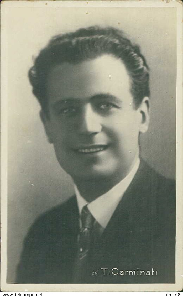 TULLIO CARMINATI  ( ZARA / CROATIA ) ITALIAN ACTOR - RPPC POSTCARD - 1920s (TEM527) - Künstler