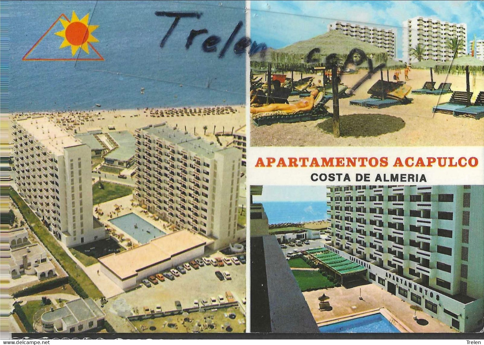 Espana, Spanien, Almeria, Apartamentos Acapulco, 1981,  Beschrieben, Ecrit, Descrita - Almería