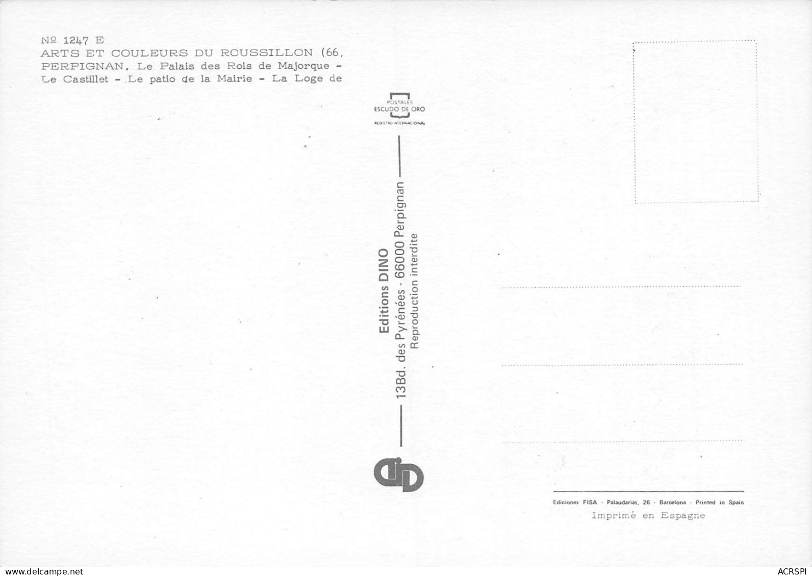 PERPIGNAN Souvenir 18 (scan Recto Verso)MF2797BIS - Perpignan