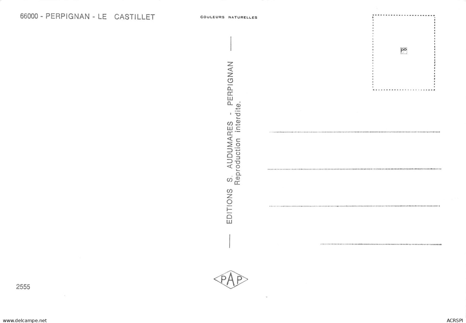 PERPIGNAN Le Castillet  25 (scan Recto Verso)MF2797BIS - Perpignan