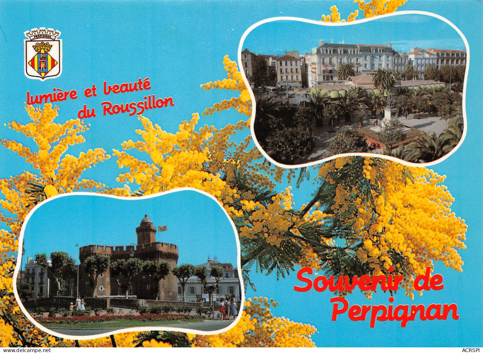 PERPIGNAN Place Arago Et Castillet   30 (scan Recto Verso)MF2797BIS - Perpignan