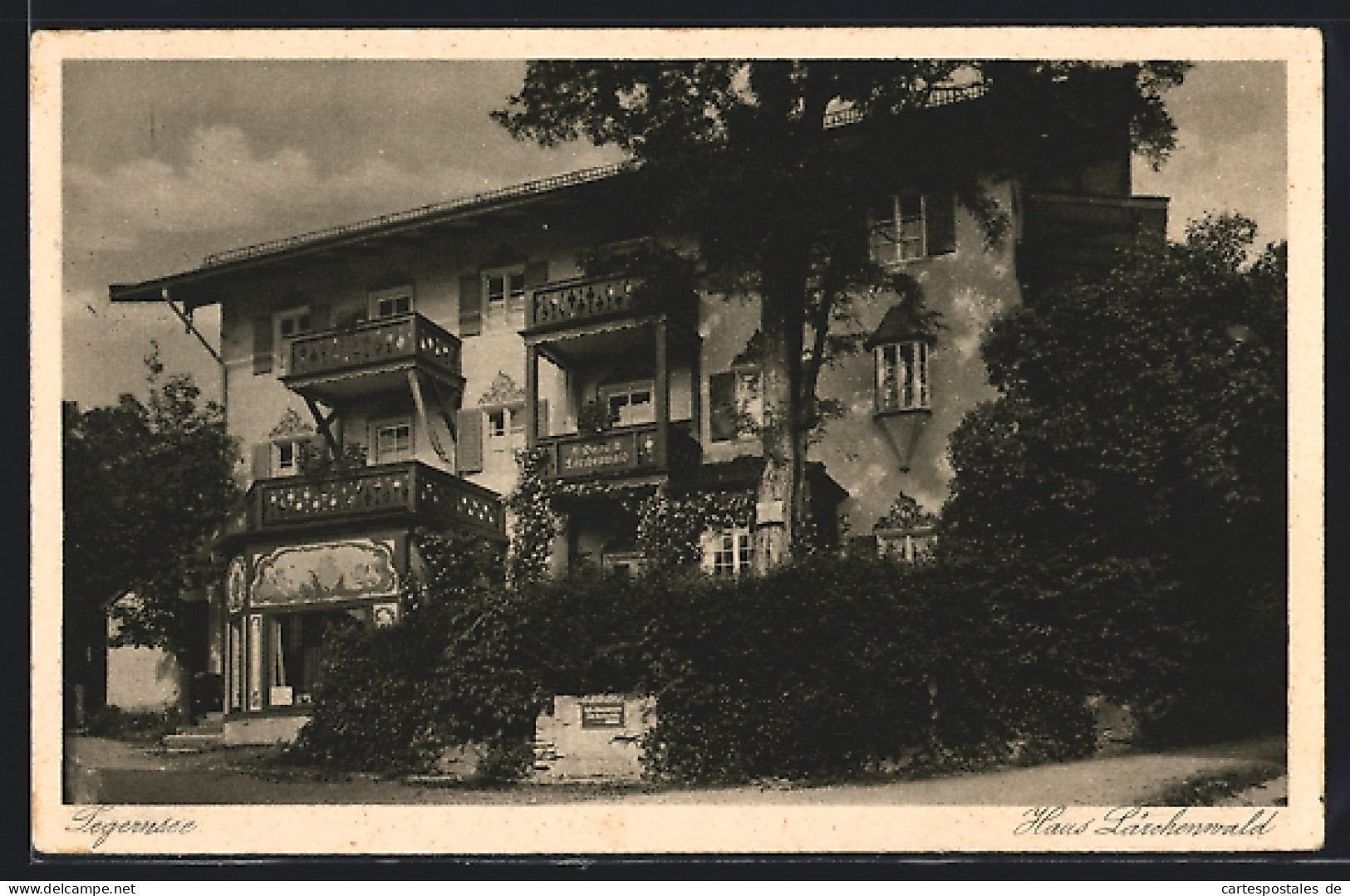 AK Tegernsee, Ansicht Vom Hotel Haus Lärchenwald  - Tegernsee