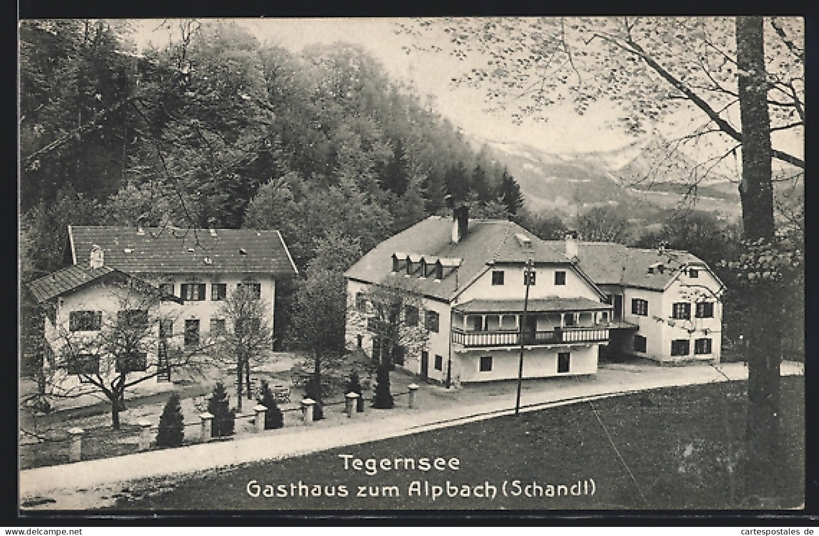 AK Tegernsee, Gasthaus Zum Alpbach Schandl  - Tegernsee