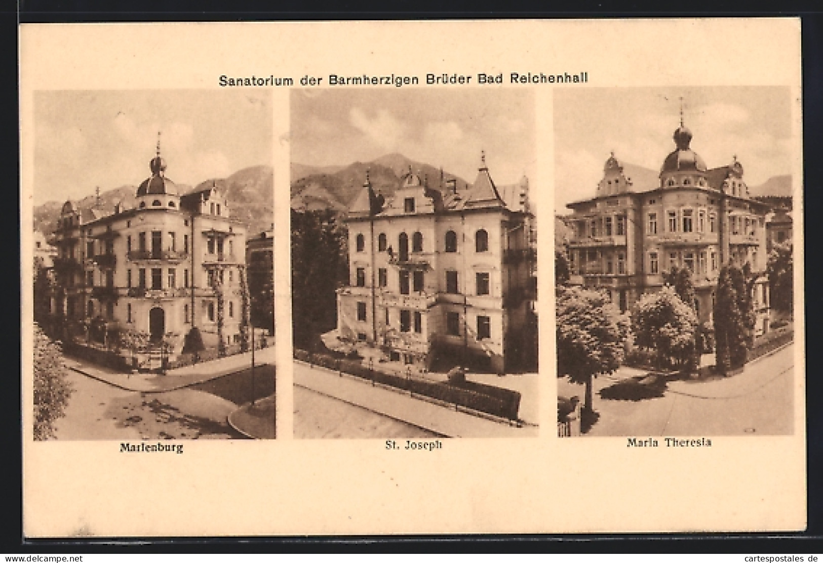 AK Bad Reichenhall, Sanatorium Der Barmherzigen Brüder, Marienburg, St. Joseph, Maria Theresia  - Bad Reichenhall