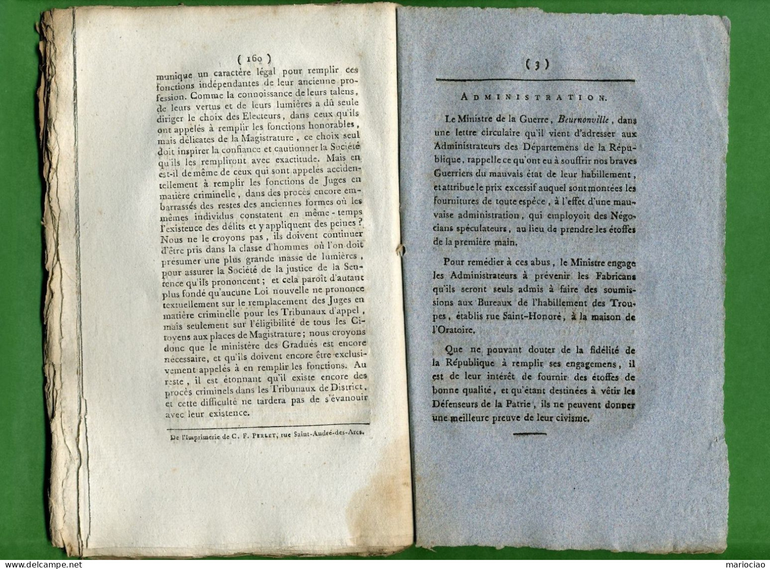D-FR Gazette Des Tribunaux 1793 EPOQUE REVOLUTION nombreux jugements intéressants à lire