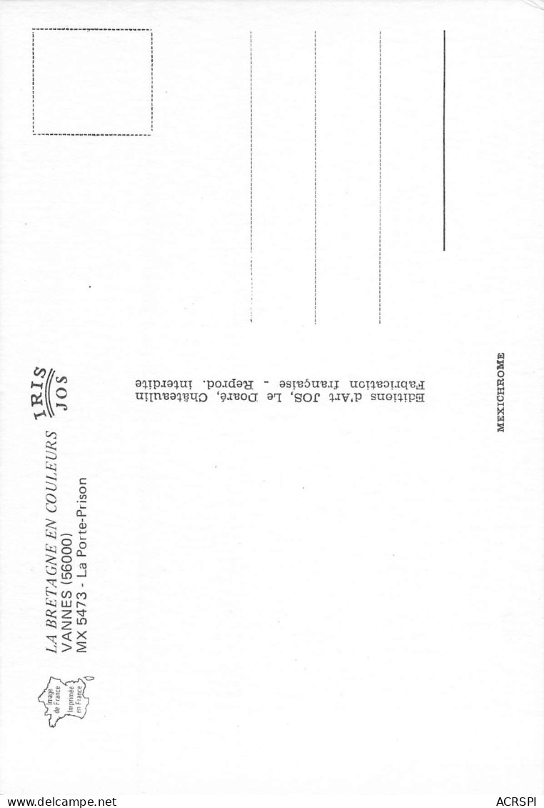 VANNES La Porte Prison 13 (scan Recto Verso)MF2797VIC - Vannes