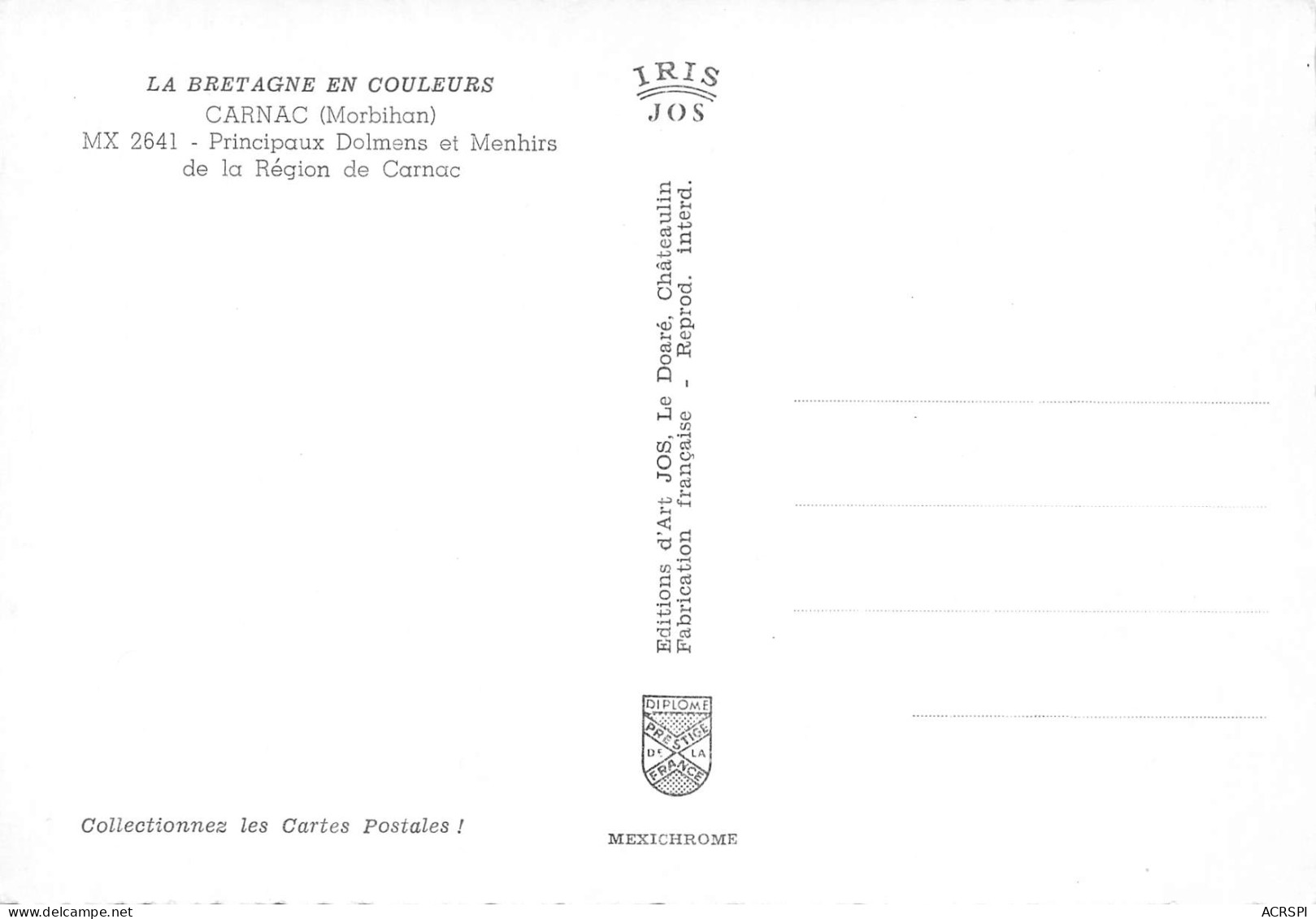 CARNAC Multivue 59 (scan Recto Verso)MF2797VIC - Carnac