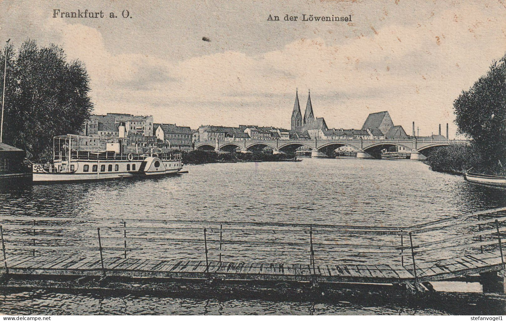 Franfurt/O.   Gel. 1918   Löweninsel - Frankfurt A. D. Oder