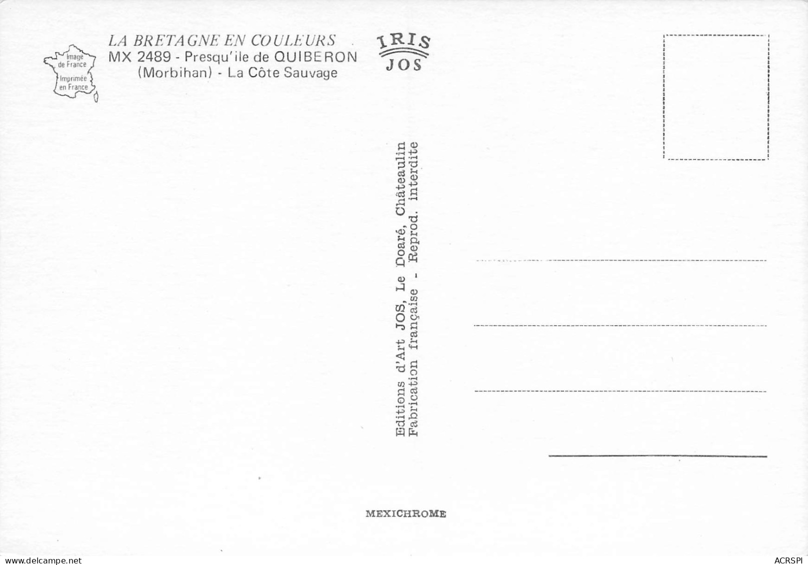 QUIBERON   Presqu'ile La Cote Sauvage  26 (scan Recto Verso)MF2798 - Quiberon