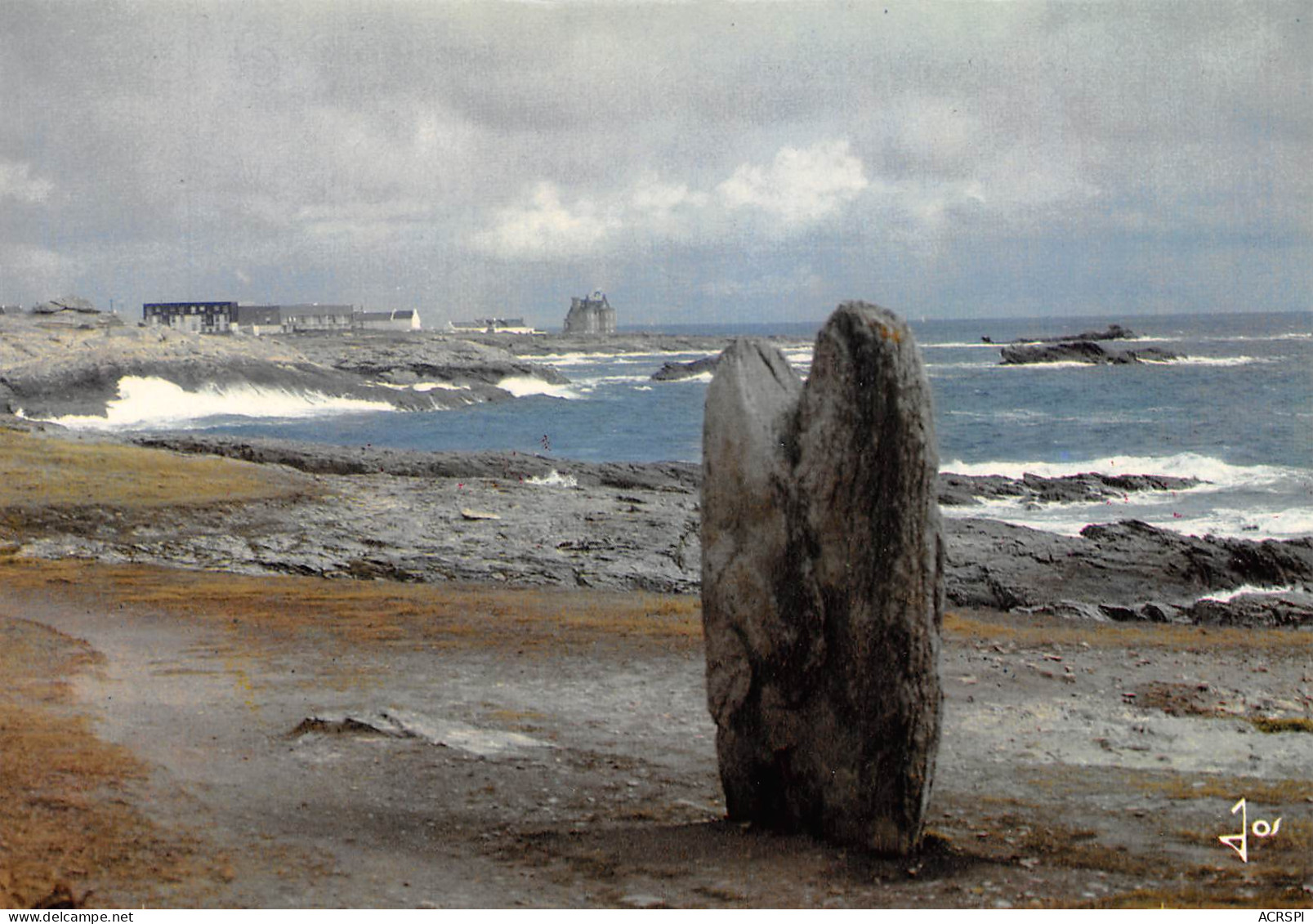 QUIBERON   Presqu'ile La Cote Sauvage  Un Menhir   30 (scan Recto Verso)MF2798 - Quiberon