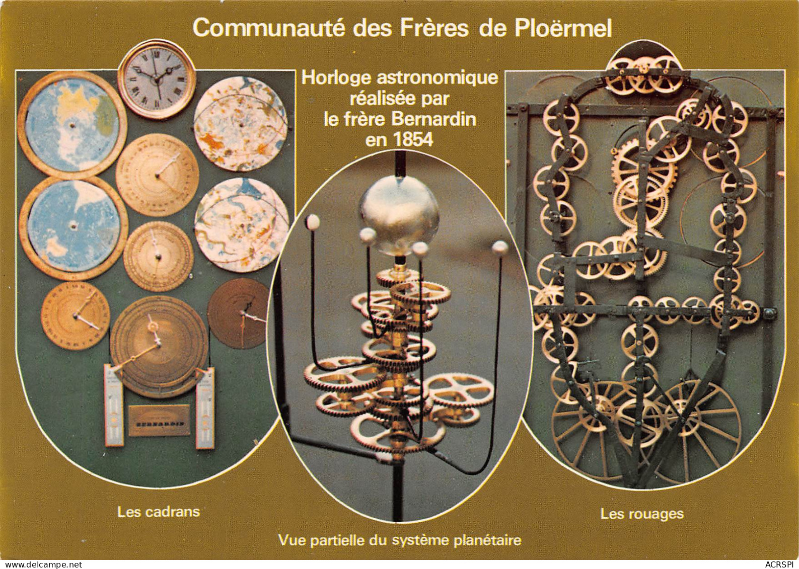 56  PLOERMEL Communauté Des Frères L'horloge Astronomique   47 (scan Recto Verso)MF2798 - Ploërmel