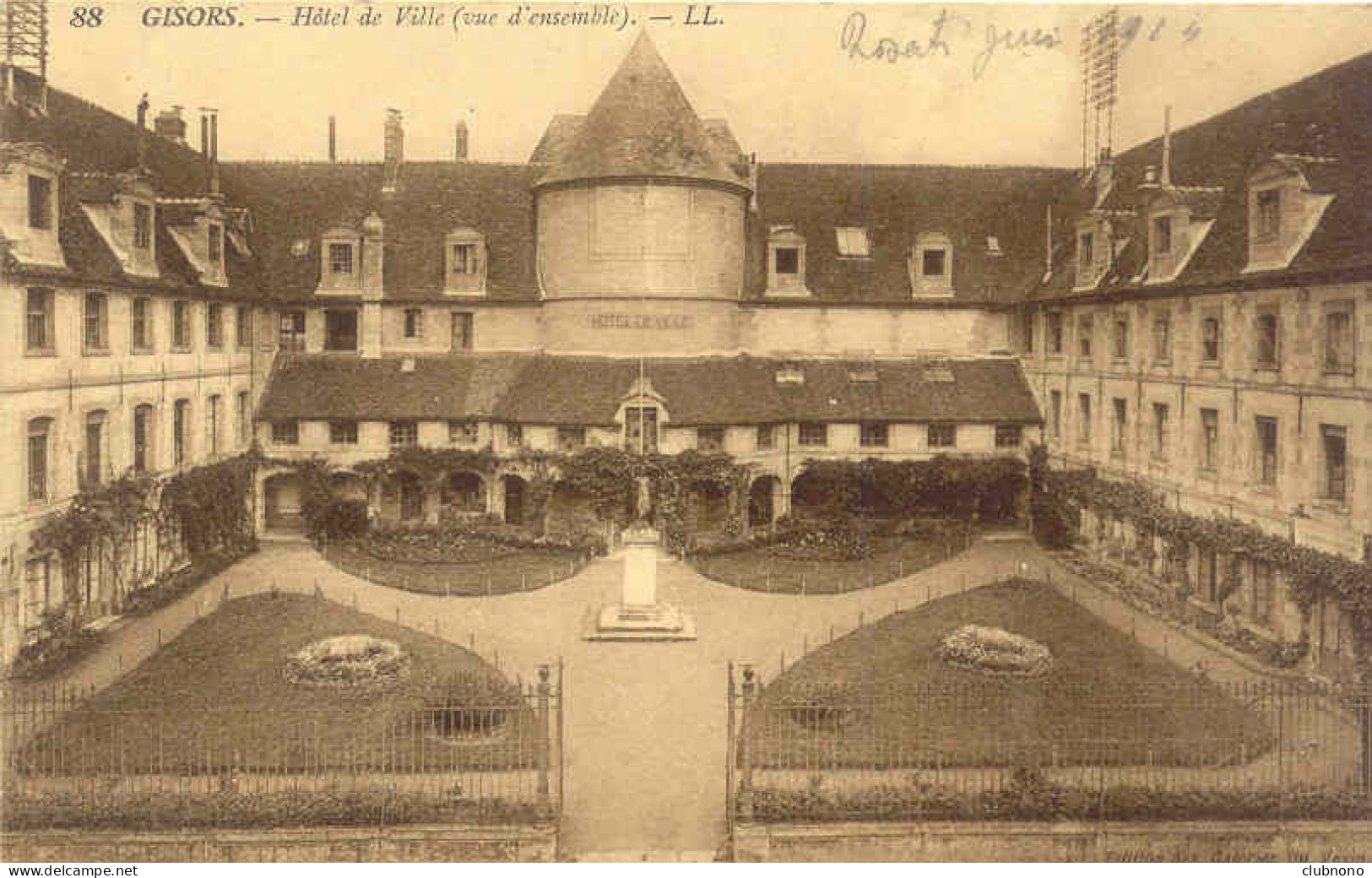 CPA - GISORS - HOTEL DE VILLE (VUE D'ENSEMBLE - Gisors