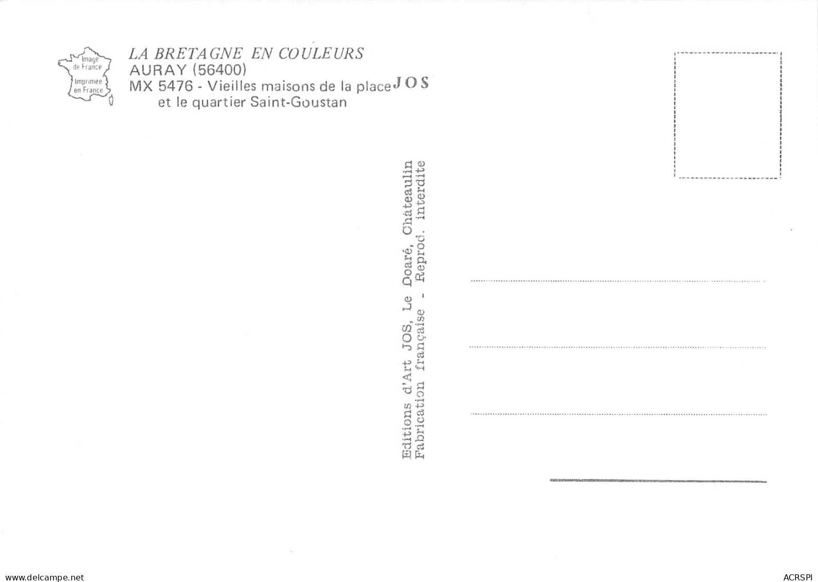 56 AURAY Multivue Et Quartier De St GOUSTAN   7 (scan Recto Verso)MF2798BIS - Auray