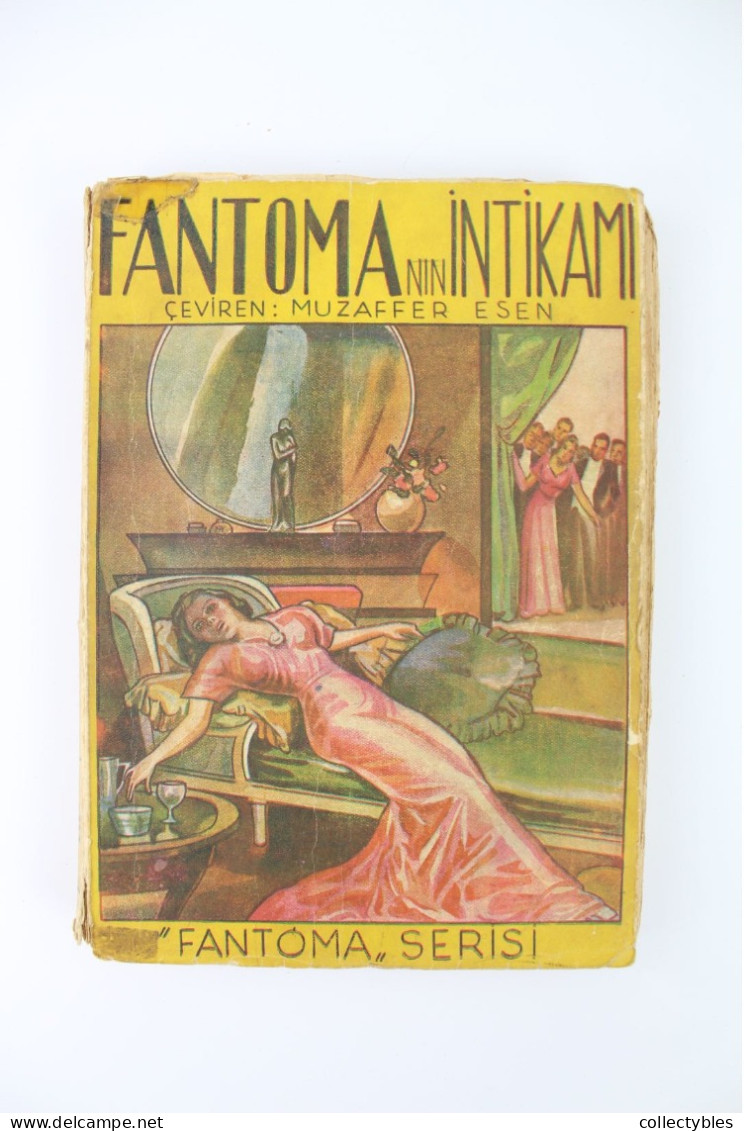 FANTOMAS Turkish Book Series 1940s COMPLETE SET 1-15 Marcel Allain FANTOMA Pierre Souvestre FREE SHIPPING Fantômas RARE