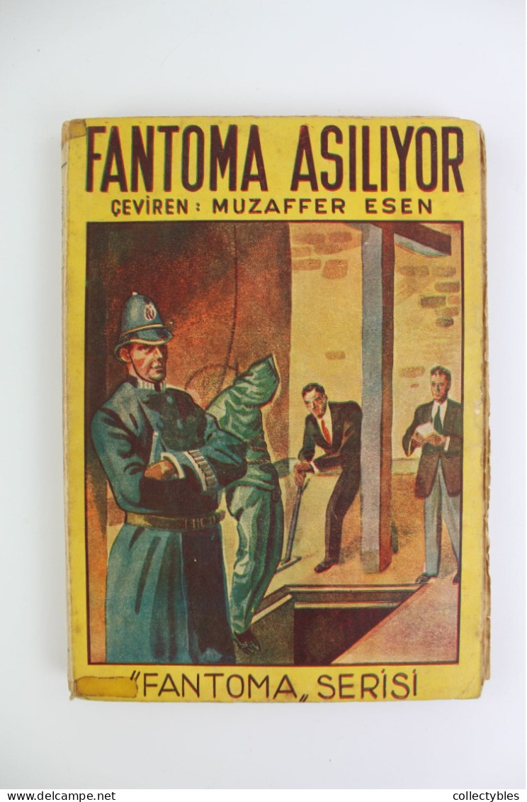 FANTOMAS Turkish Book Series 1940s COMPLETE SET 1-15 Marcel Allain FANTOMA Pierre Souvestre FREE SHIPPING Fantômas RARE