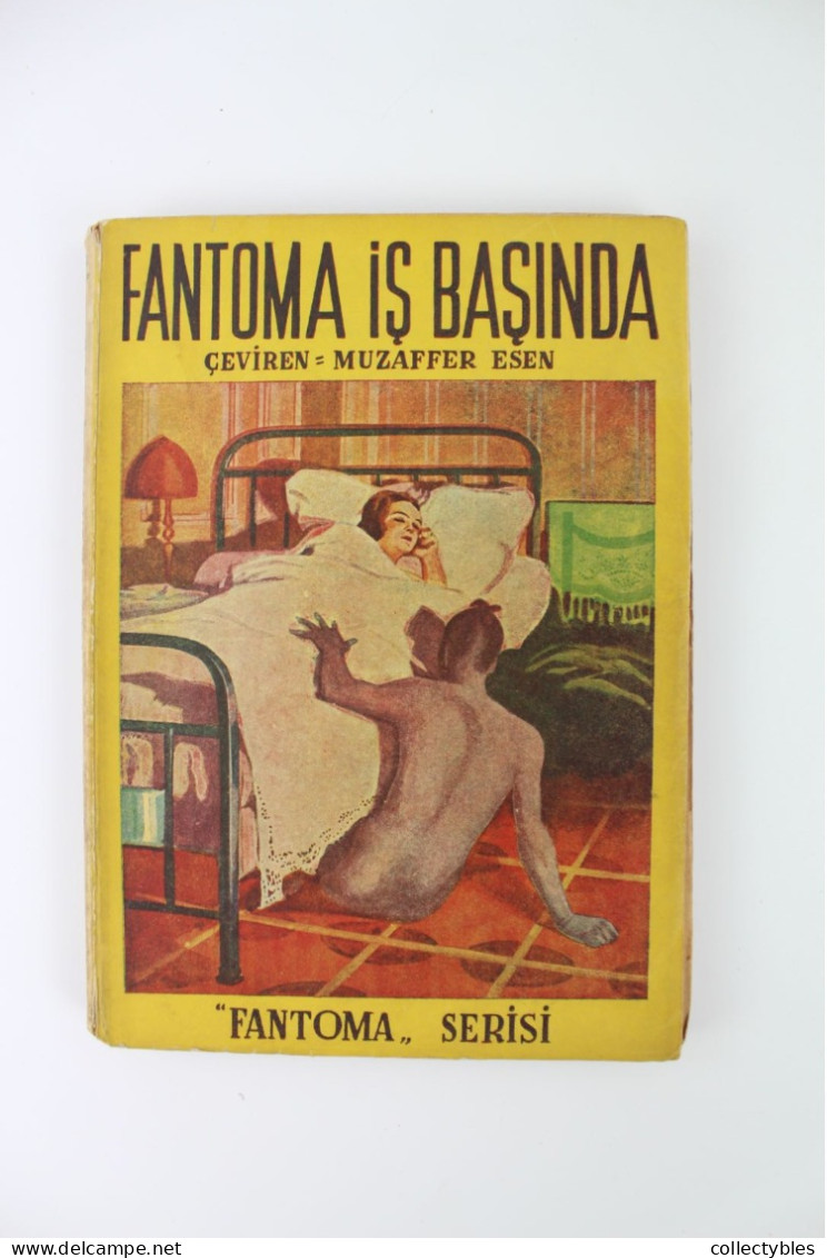 FANTOMAS Turkish Book Series 1940s COMPLETE SET 1-15 Marcel Allain FANTOMA Pierre Souvestre FREE SHIPPING Fantômas RARE