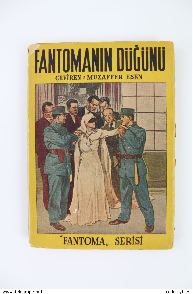 FANTOMAS Turkish Book Series 1940s COMPLETE SET 1-15 Marcel Allain FANTOMA Pierre Souvestre FREE SHIPPING Fantômas RARE