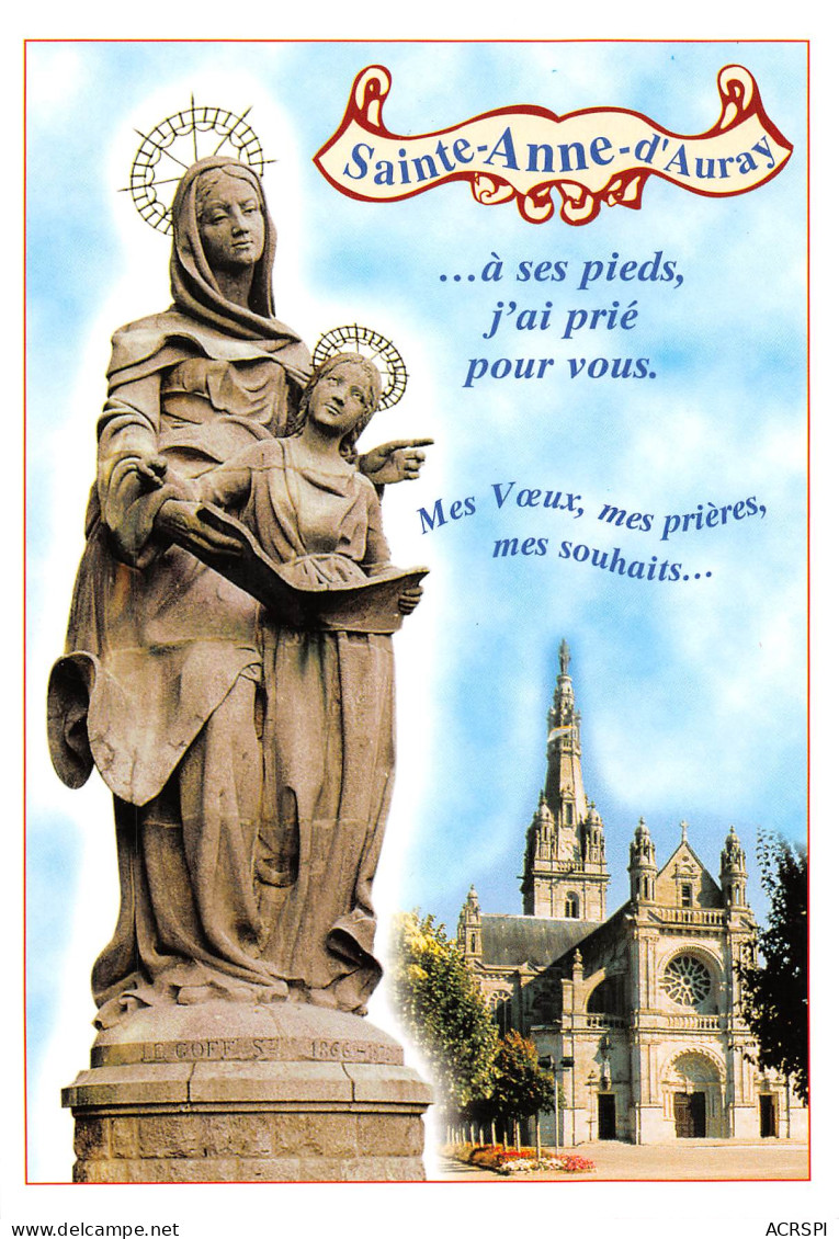 56 SAINTE ANNE D ' AURAY La Basilique En Granit Lieu De Pélerinage   23 (scan Recto Verso)MF2798BIS - Sainte Anne D'Auray