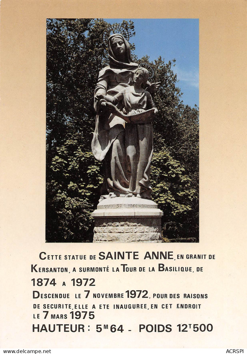 56 SAINTE ANNE D ' AURAY Statue De Ste Anne En Granit De KERSANTON  25 (scan Recto Verso)MF2798BIS - Sainte Anne D'Auray