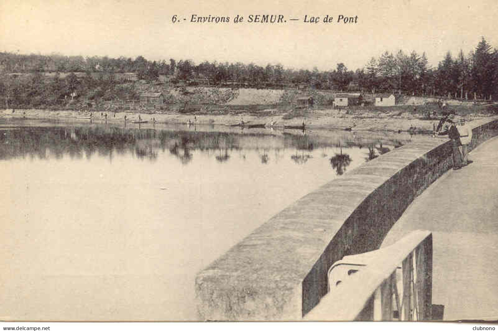 CPA - SEMUR (ENV.) LAC DE PONT (IMPECCABLE) - Semur