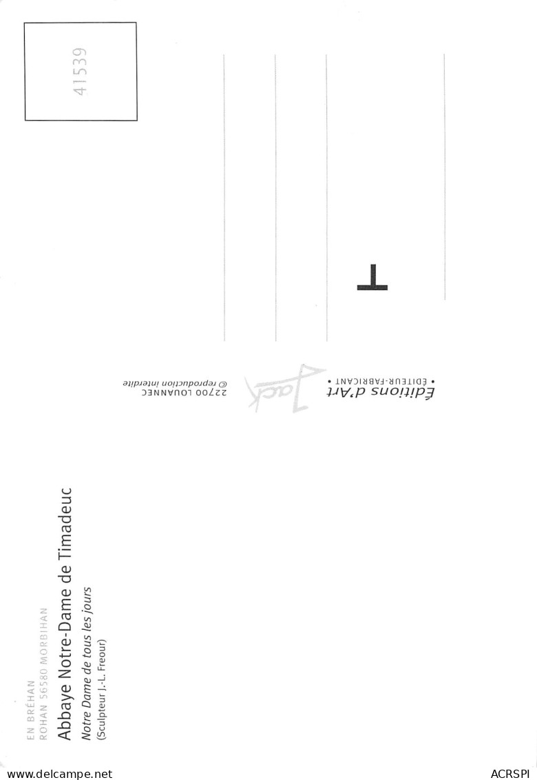 56 ROHAN Abbaye Notre Dame De TIMADEUC 47 (scan Recto Verso)MF2798BIS - Rohan