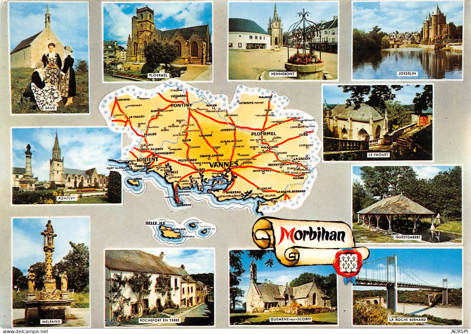 56 Carte Map Plan Du Morbihan  53 (scan Recto Verso)MF2798BIS - Larmor-Plage
