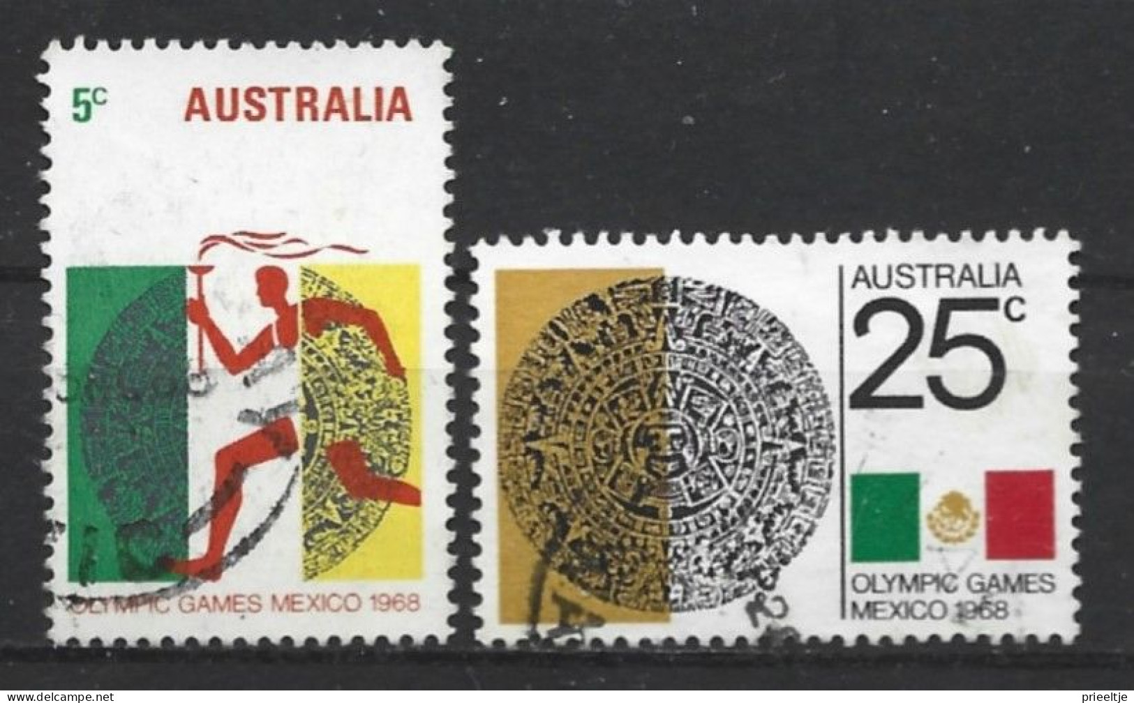 Australia 1968 Ol. Games Mexico Y.T. 376/377 (0) - Oblitérés