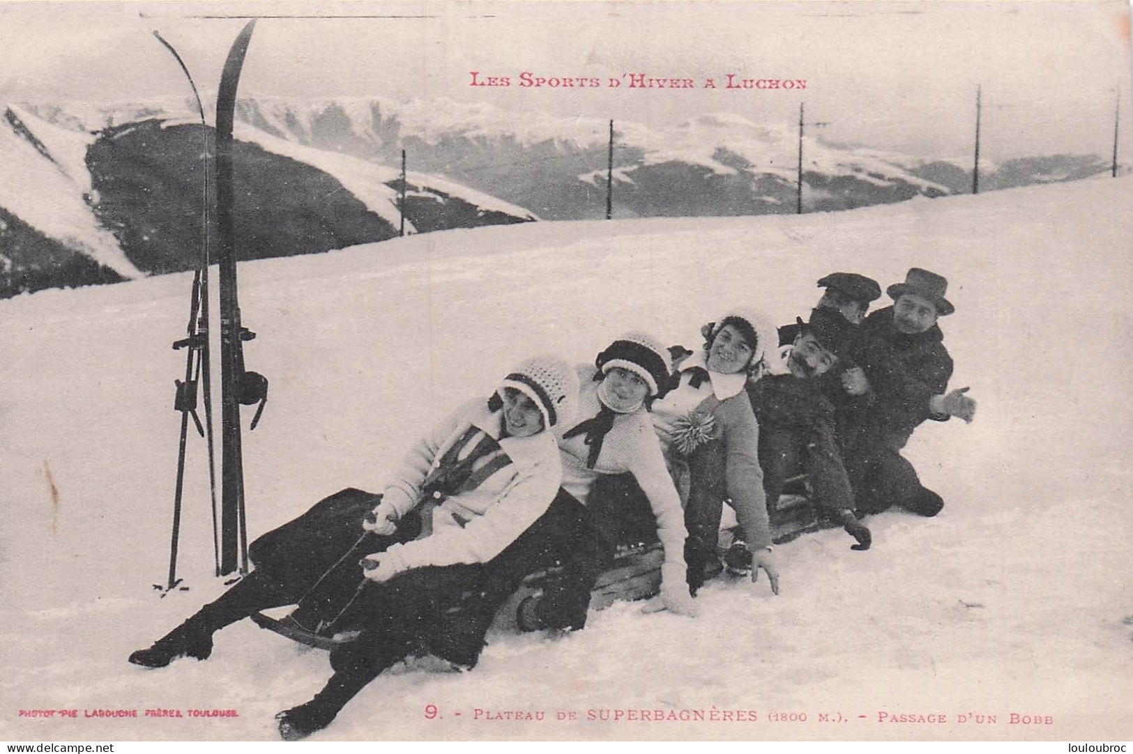 SPORT D'HIVER BOBSLEIGH LUCHON - Sports D'hiver