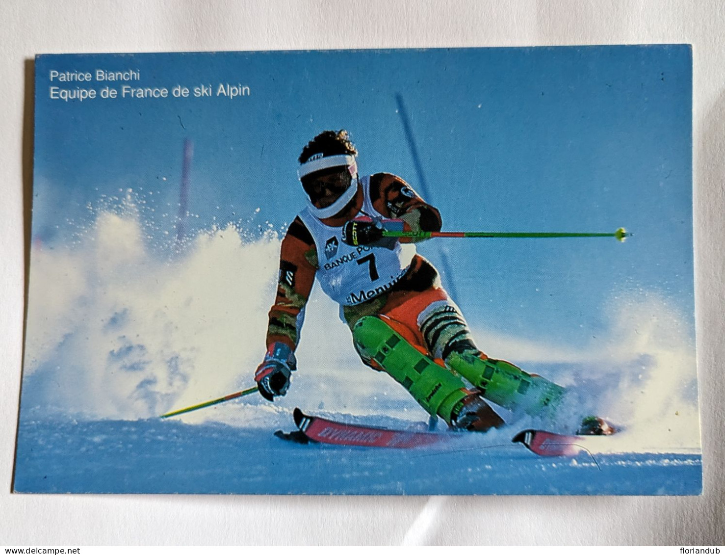 CP - Ski Alpin Patrice Bianchi équipe De France 1992 - Winter Sports