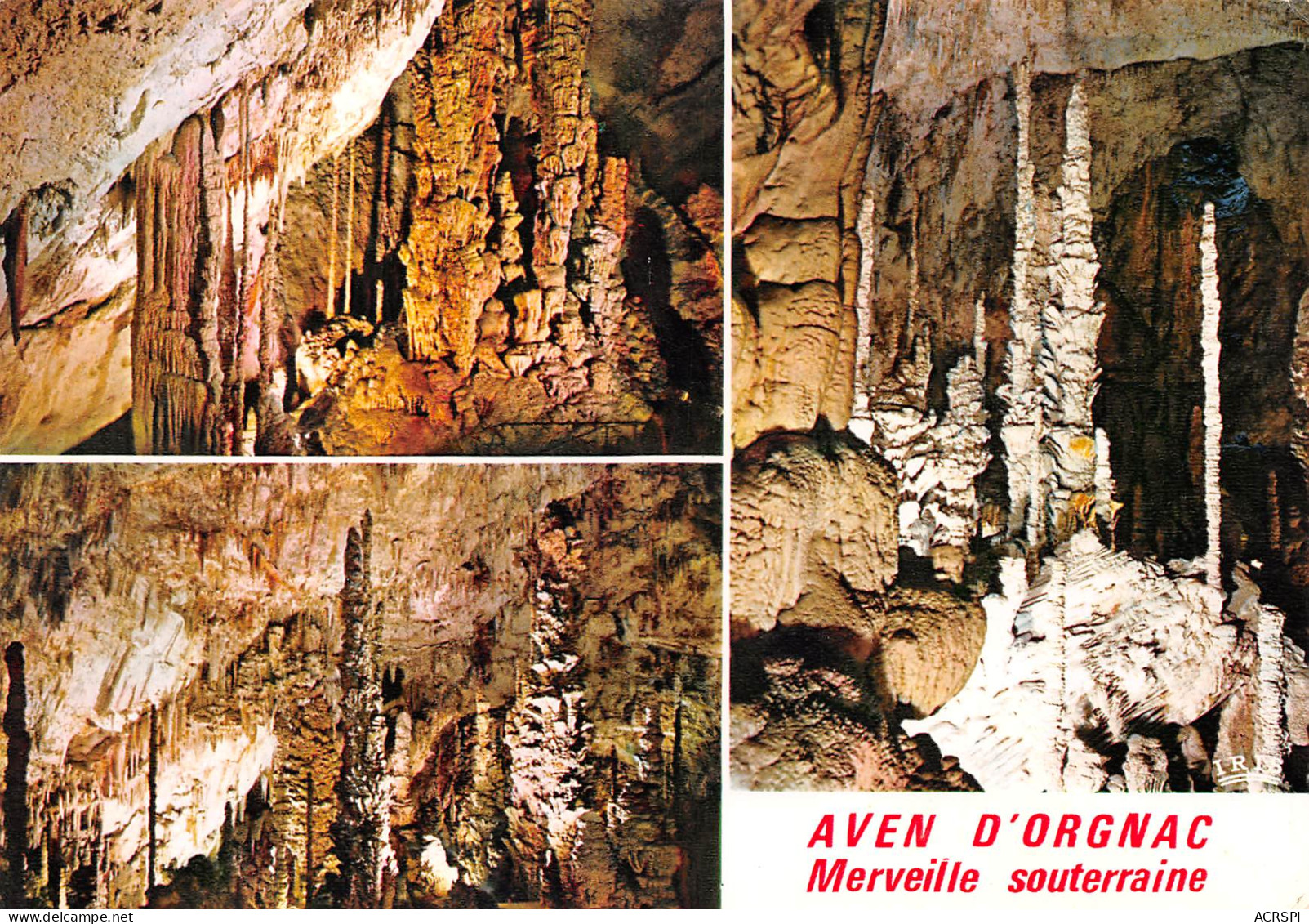 07 AVEN D' ORGNAC  Grandes Stalagmites Cierges Et Groupe De Palmiers  8 (scan Recto Verso)MF2799BIS - Vallon Pont D'Arc