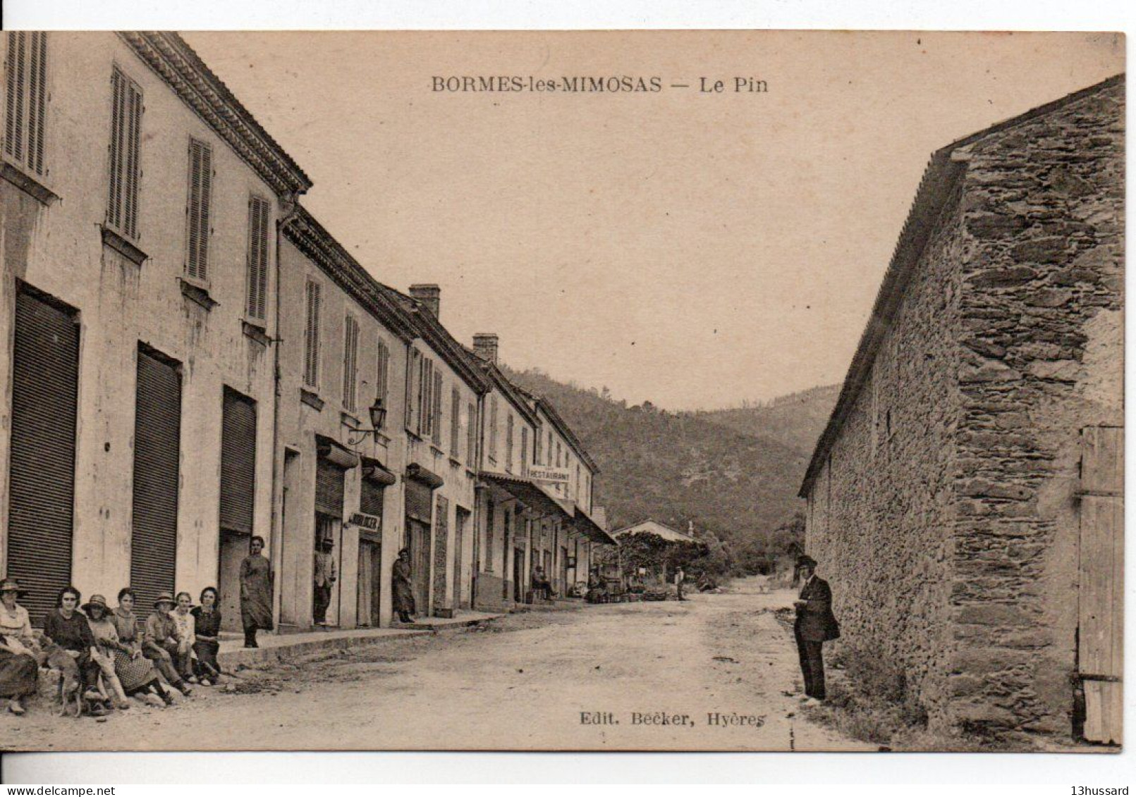 Carte Postale Ancienne Bormes Les Mimosas - Le Pin - Bormes-les-Mimosas