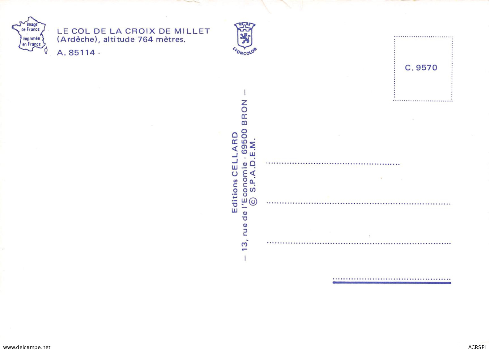 07 Col De La Croix Millet Entre LARGENTIERE ET JAUJAC  7 (scan Recto Verso)MF2799TER - Largentiere
