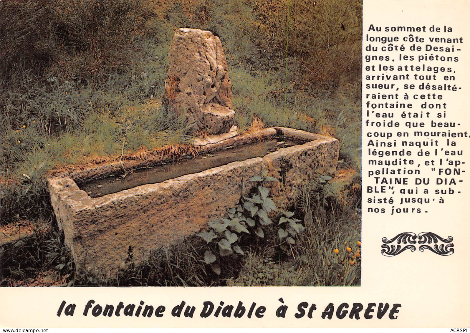 07 SAINT AGREVE La Fontaine Du Diable  8 (scan Recto Verso)MF2799UND - Saint Agrève