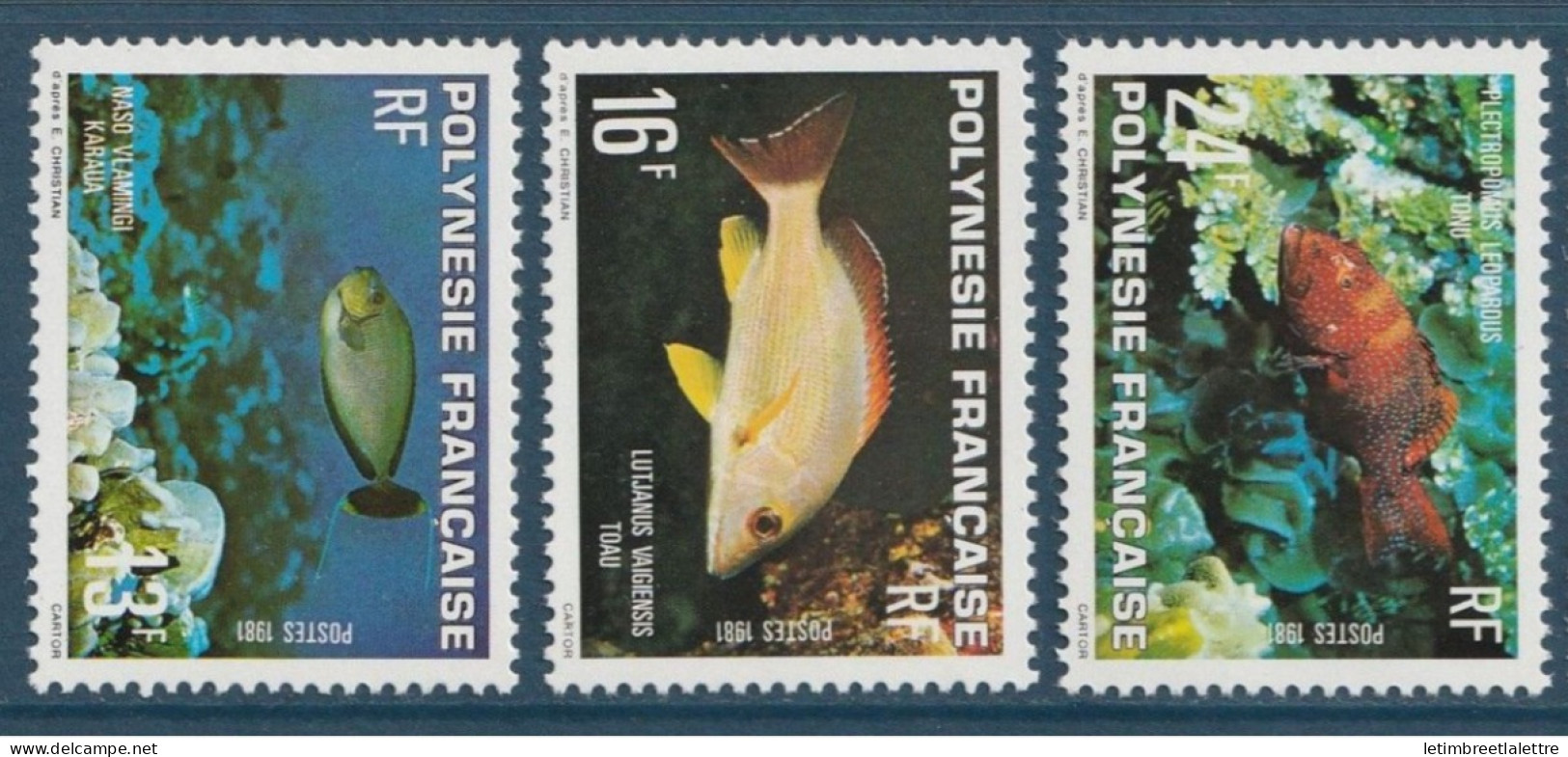 Polynésie Française - YT N° 160 à 162 ** - Neuf Sans Charnière - 1981 - Nuevos