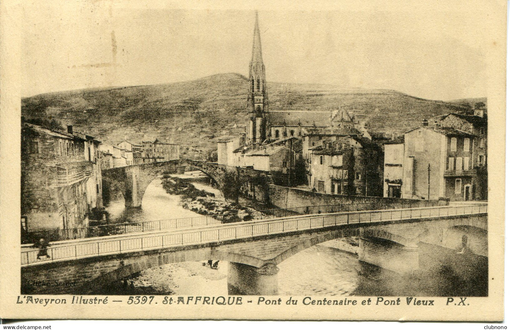 CPA -  SAINT-AFFRIQUE - PONT DU CENTENAIRE ET PONT VIEUX - Saint Affrique