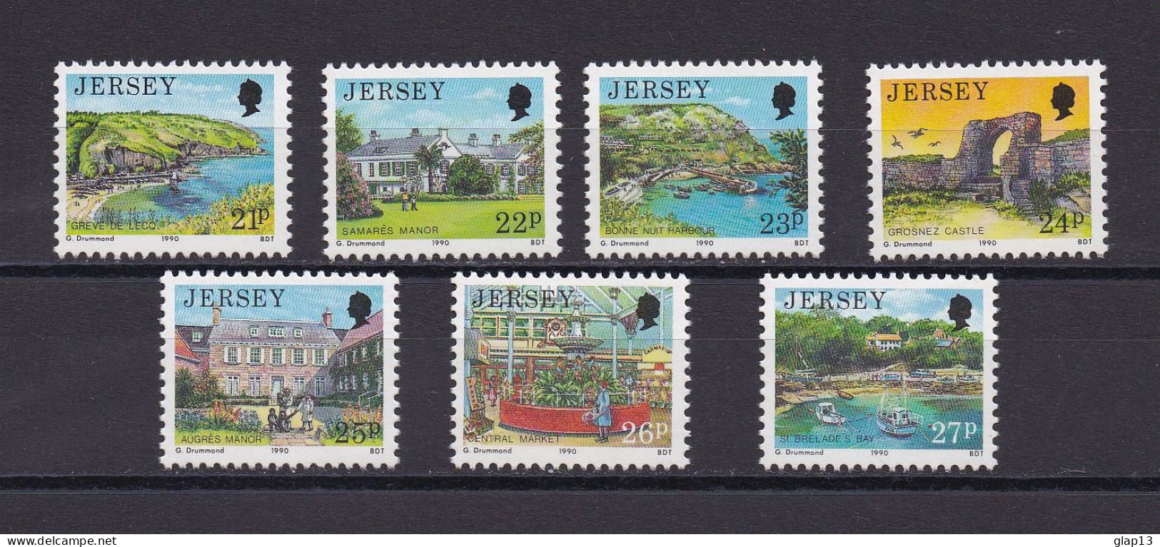 JERSEY 1990 TIMBRE N°495/01 NEUF** VUES - Jersey
