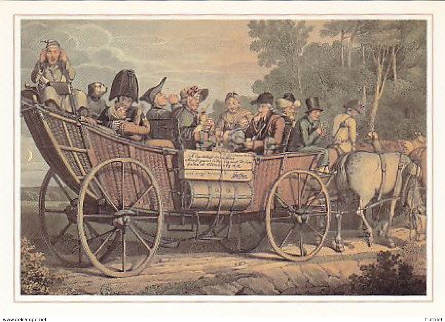 AK 216132 POST - Der Postwagen Nach Gotha Um 1825 - Poste & Facteurs