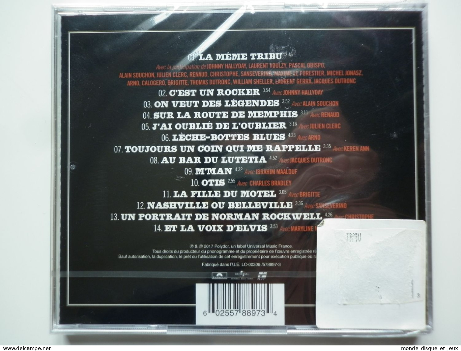 Eddy Mitchell Cd Album La Même Tribu Avec Johnny Hallyday / Renaud / Dutronc - Autres - Musique Française