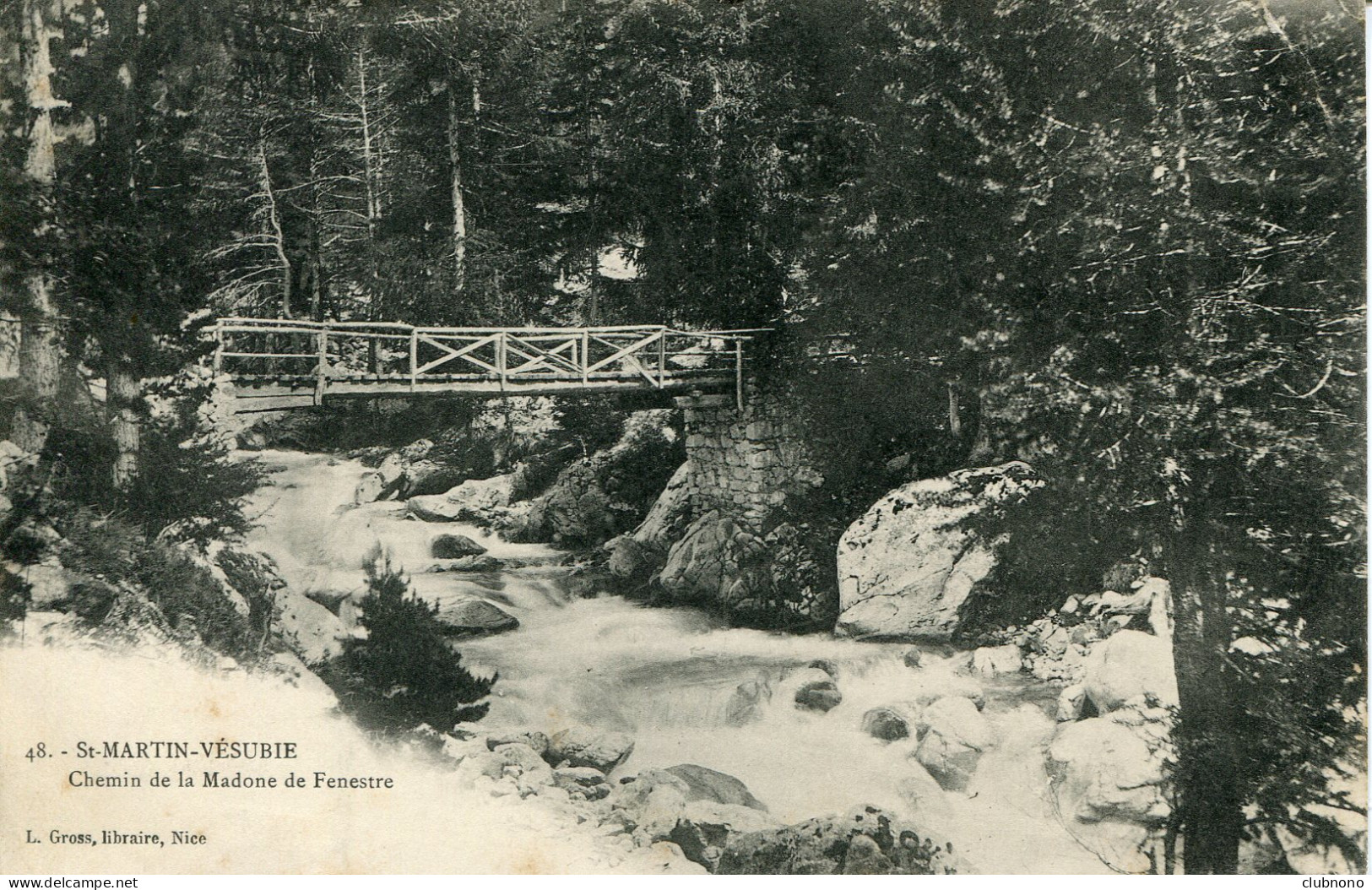 CPA -  SAINT-MARTIN-VESUBIE - CHEMIN DE LA MADONE DE FENESTRE - Saint-Martin-Vésubie