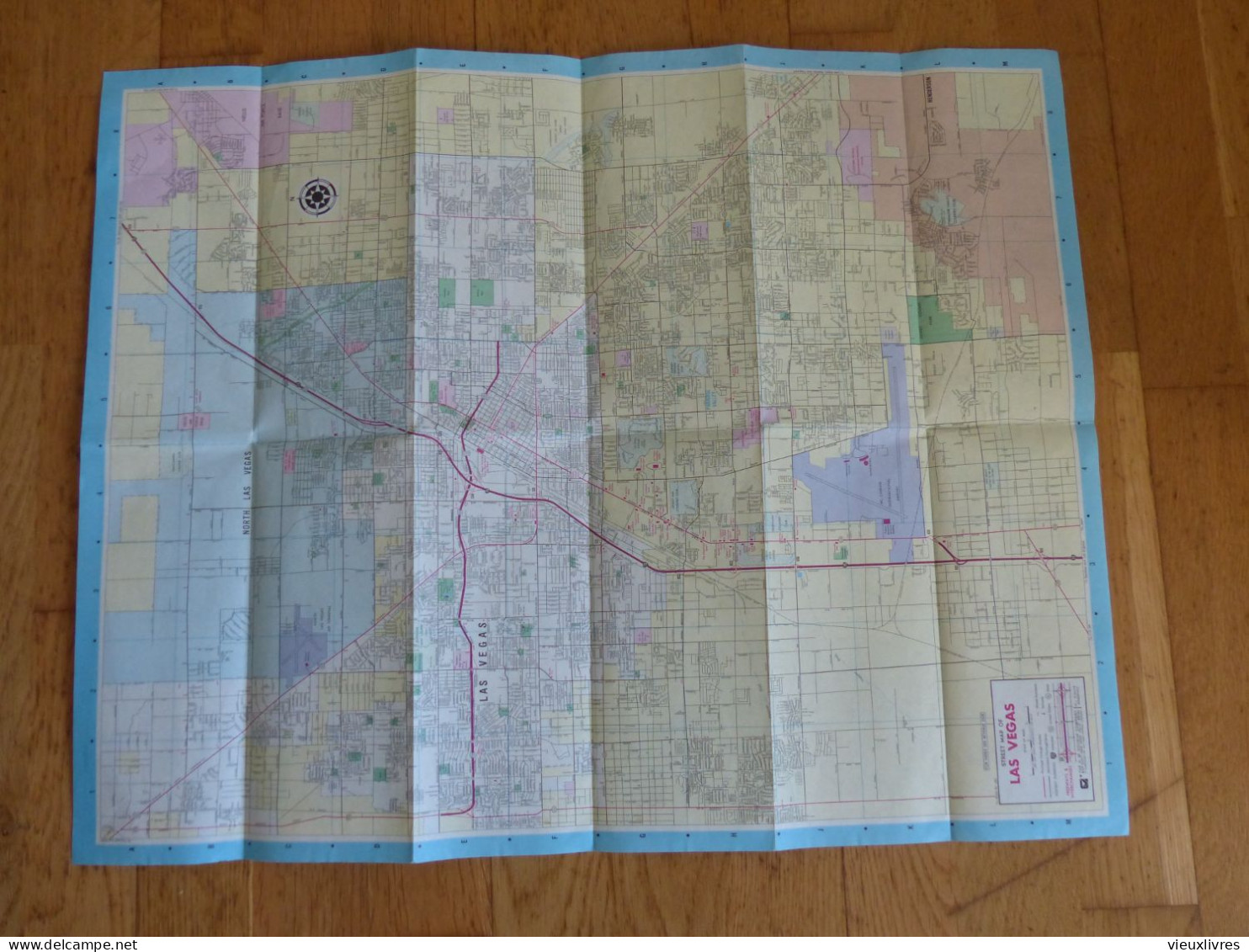Street Map Las Vegas Nevada 1987 Lake Mead Plan De La Ville De Las Vegas  Etats-Unis - Unclassified