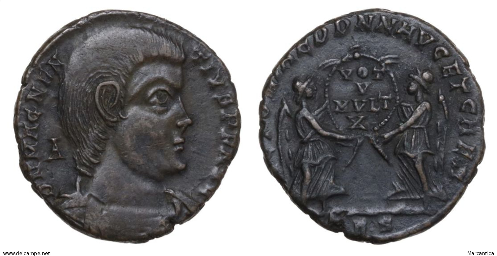 CCG Certified! Magnentius. A.D. 350-353. AE Centenionalis, Trier Mint. - L'Empire Chrétien (307 à 363)