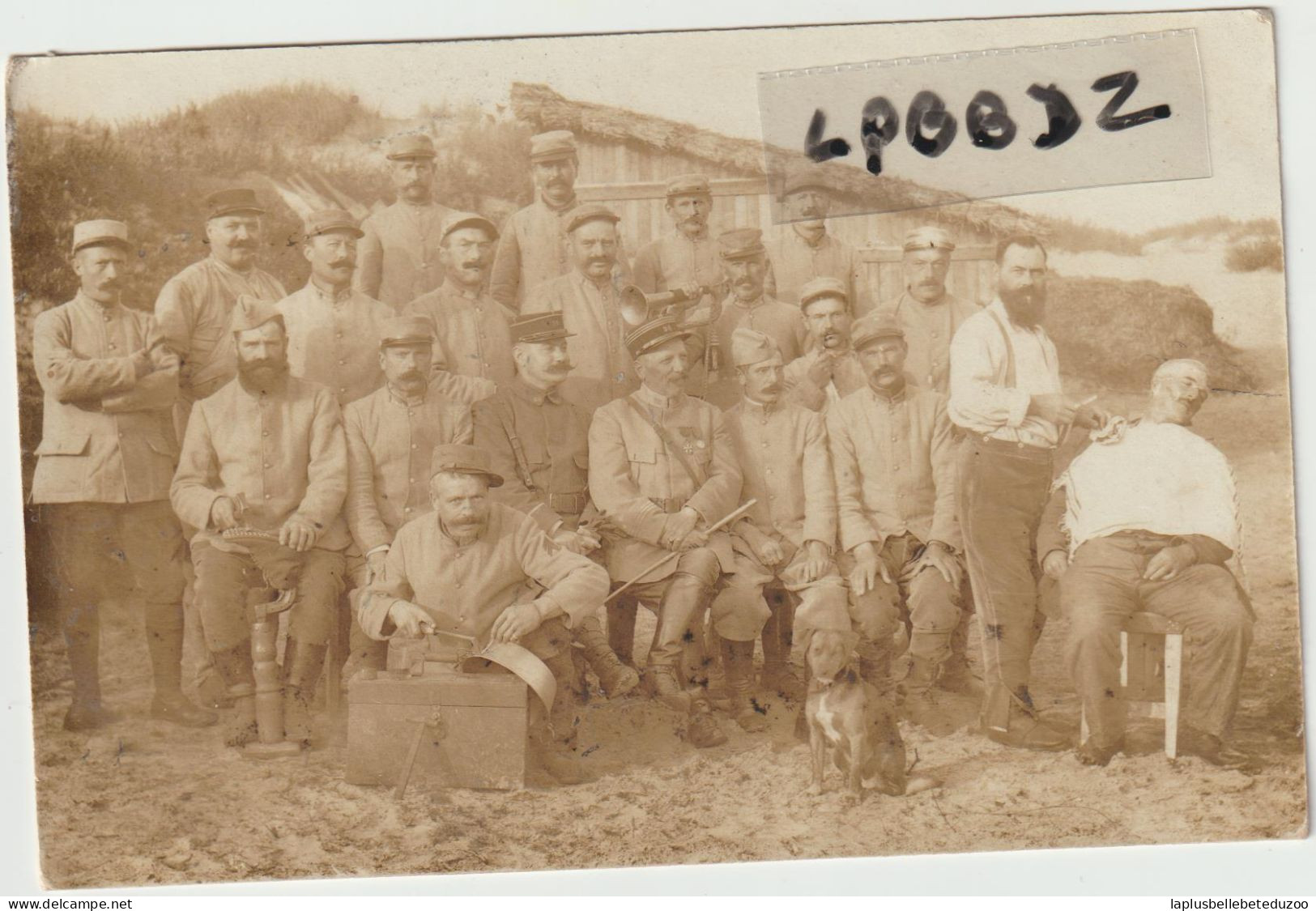 CPA PHOTO - BELGIQUE - FLANDRE OCCIDENTALE - KOKSIJDE - COXYDE - MILITARIA - Soldats Du 26e Régiment D'infanterie 1916 - Koksijde