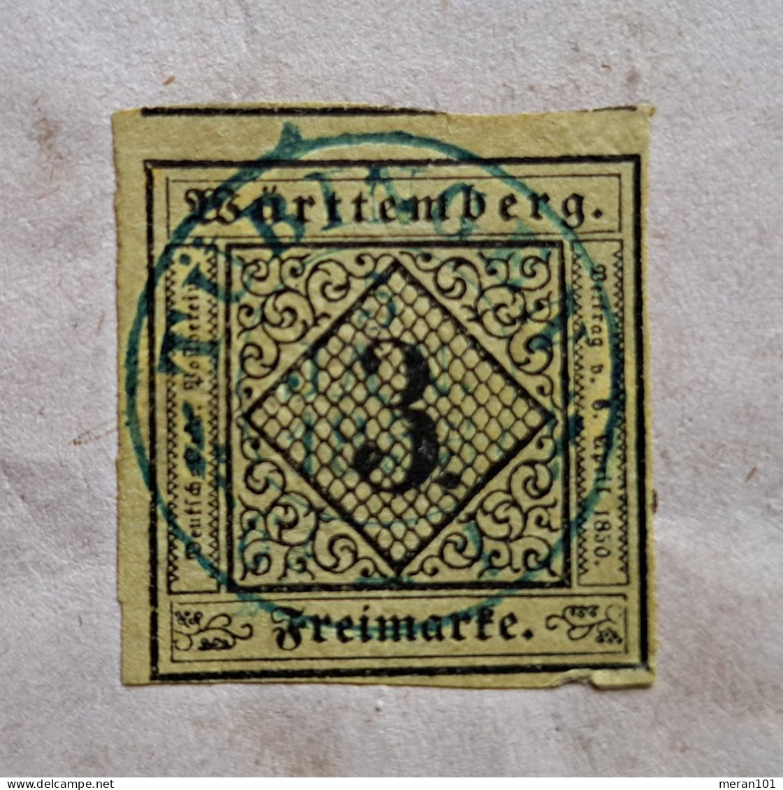 Württemberg 1853, Briefteil TÜBINGEN Nach ESSLINGEN - Lettres & Documents