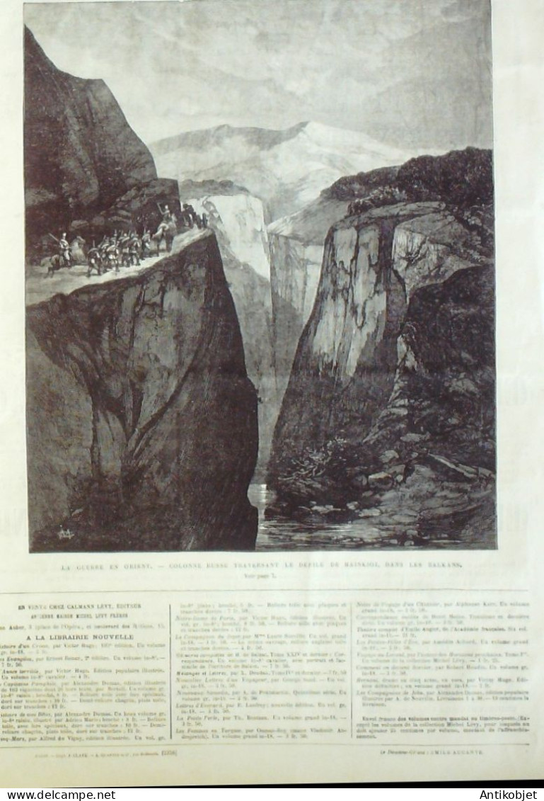 L'Univers Illustré 1878 N°1189 Bulgarie Plevna Tcherkesses Turquie Hainkioi Indiens Sioux - 1850 - 1899