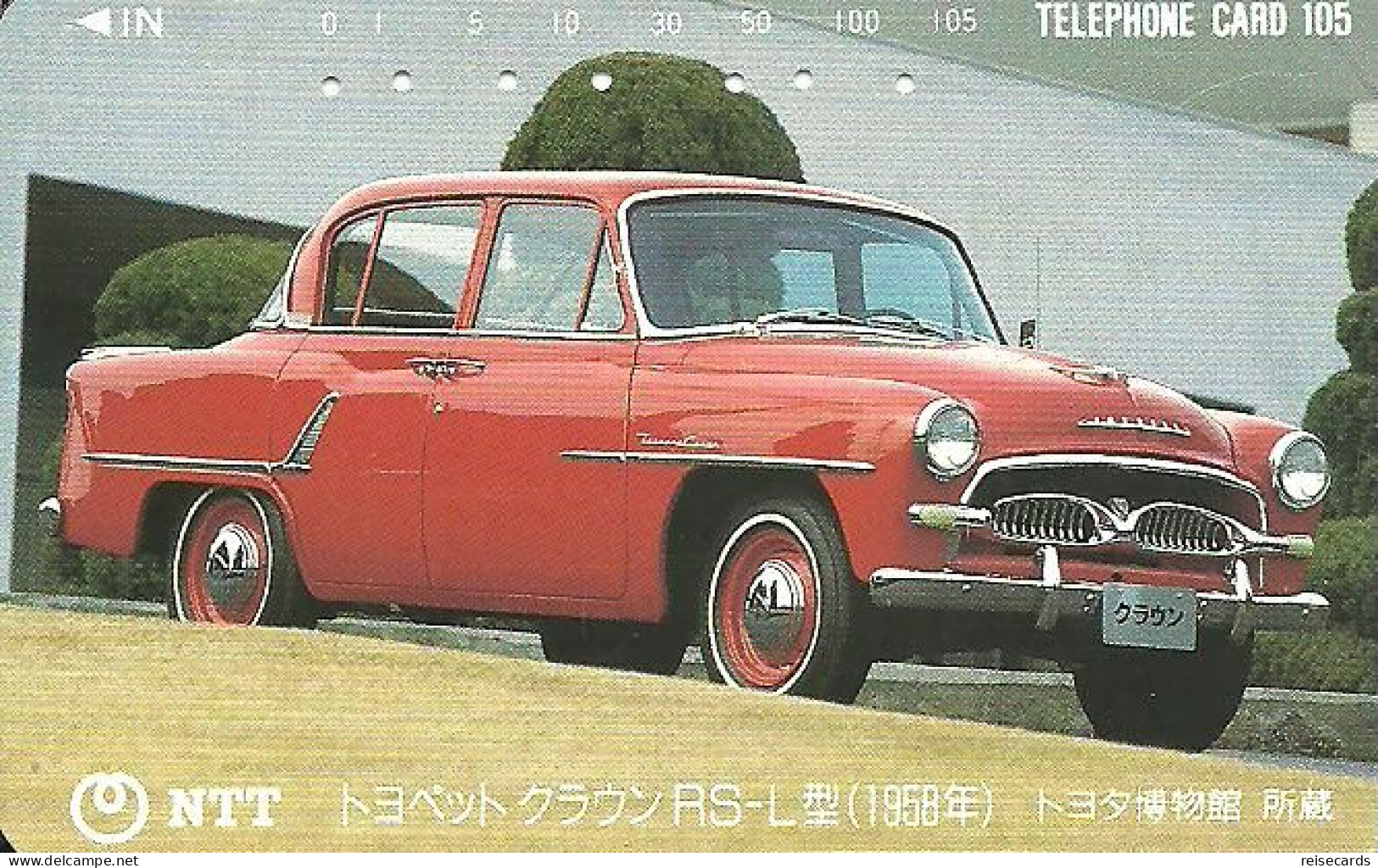 Japan: NTT - 291-044 Old Red Car - Japan