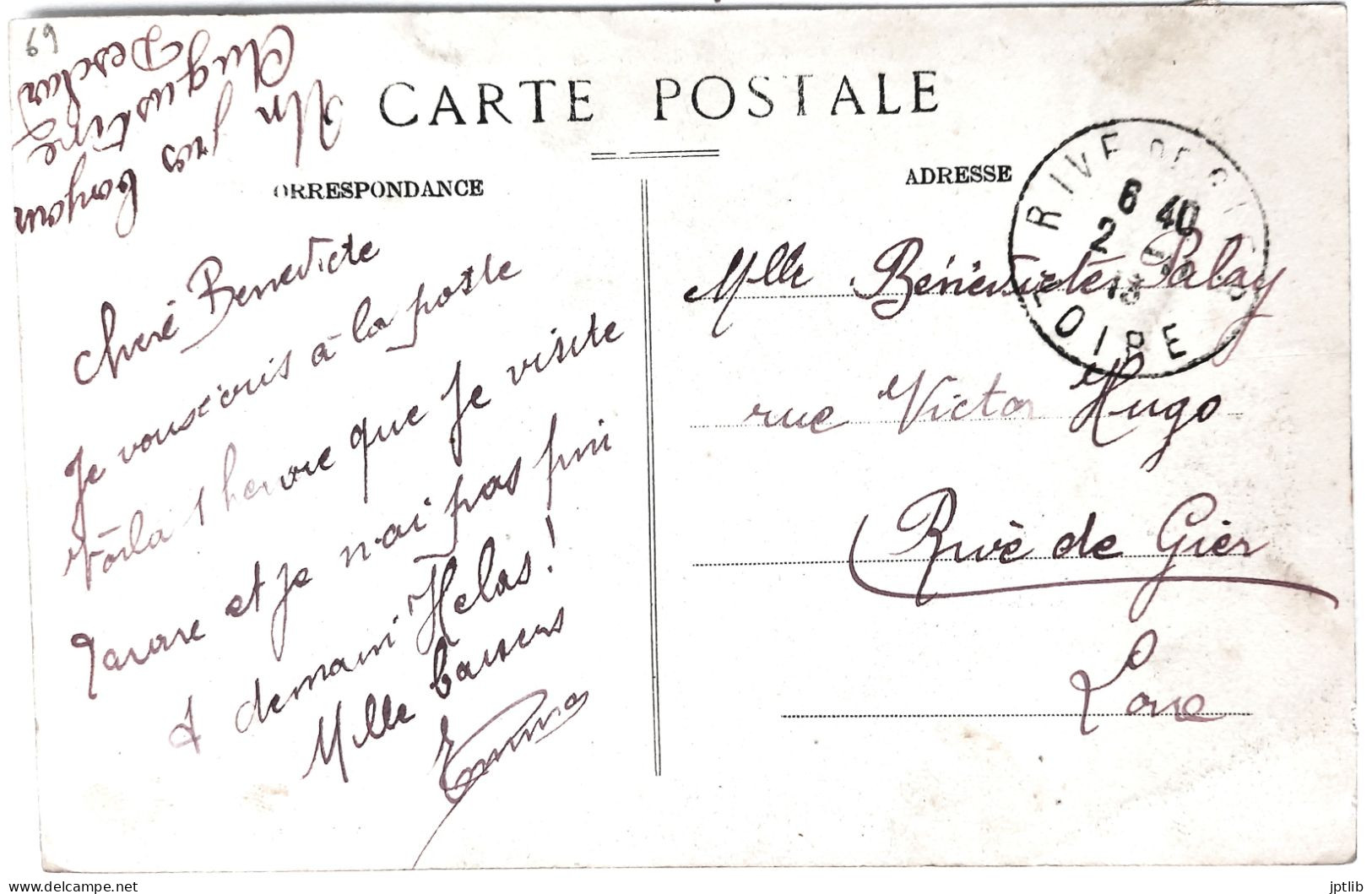 CPA Carte Postale / 69 Rhône, Tarare / A. Déal Et Cie, Imp.-édit. / Place Denave - Statue De Simonet - Le Théâtre. - Tarare
