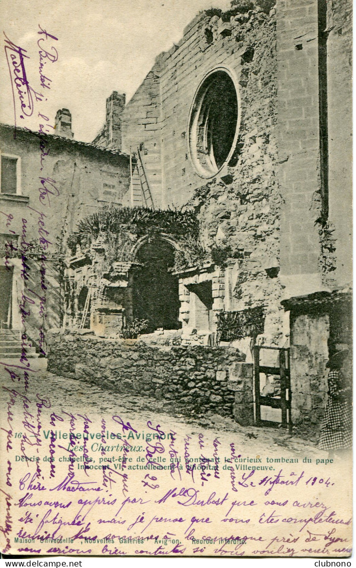 CPA -  VILLENEUVE-LES-AVIGNON -  LES CHARTREUX (1904) - Villeneuve-lès-Avignon