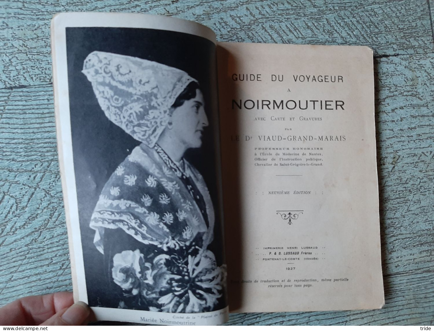 Guide Du Voyageur à Noirmoutier 1927 Docteur Viaud Grand Marais - Toeristische Brochures