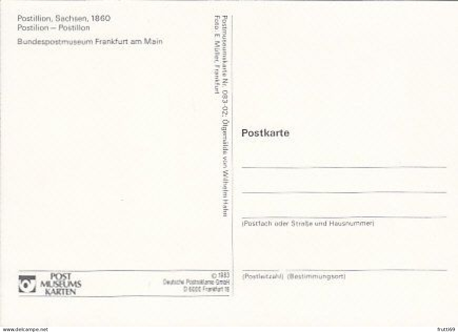 AK 216137 POST - Postillion Sachsen 1860 - Postal Services