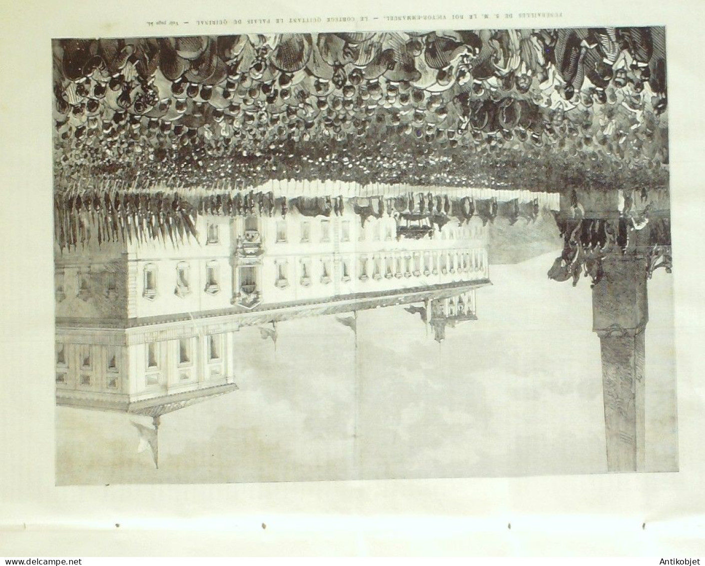 L'Univers Illustré 1878 N°1192 Rome Palais Quirinal Emmanuel II Constantinople Roumélie - 1850 - 1899